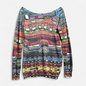 Desigual vintage off the shoulder sweater fits size L